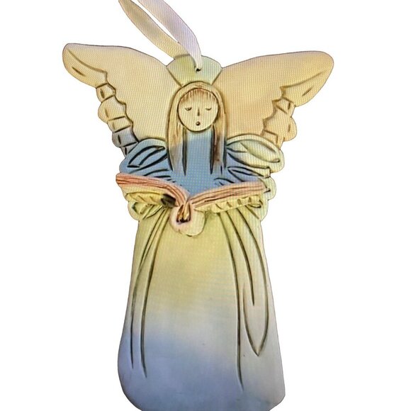 SYDELL Riverplace Pottery Pastel 3D Angel Wall Hanging Signed 1997‎ 9.5in - Picture 15 of 16